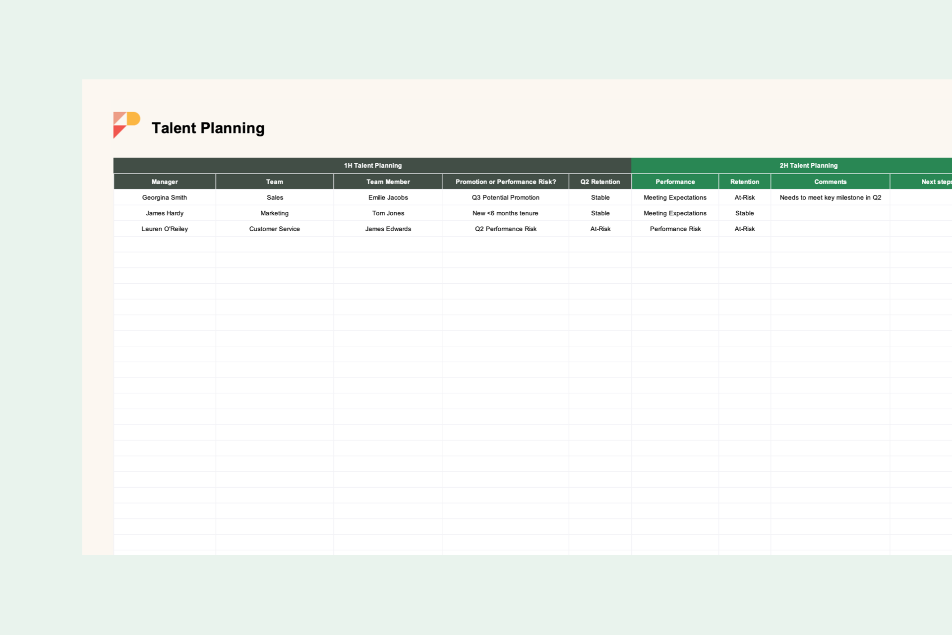 Pinpoint Recruitment Plan Template